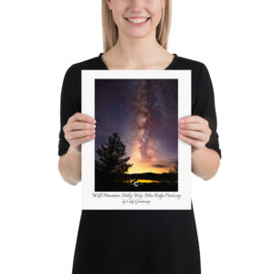 Wolf Mountain Milky Way Poster (unframed)